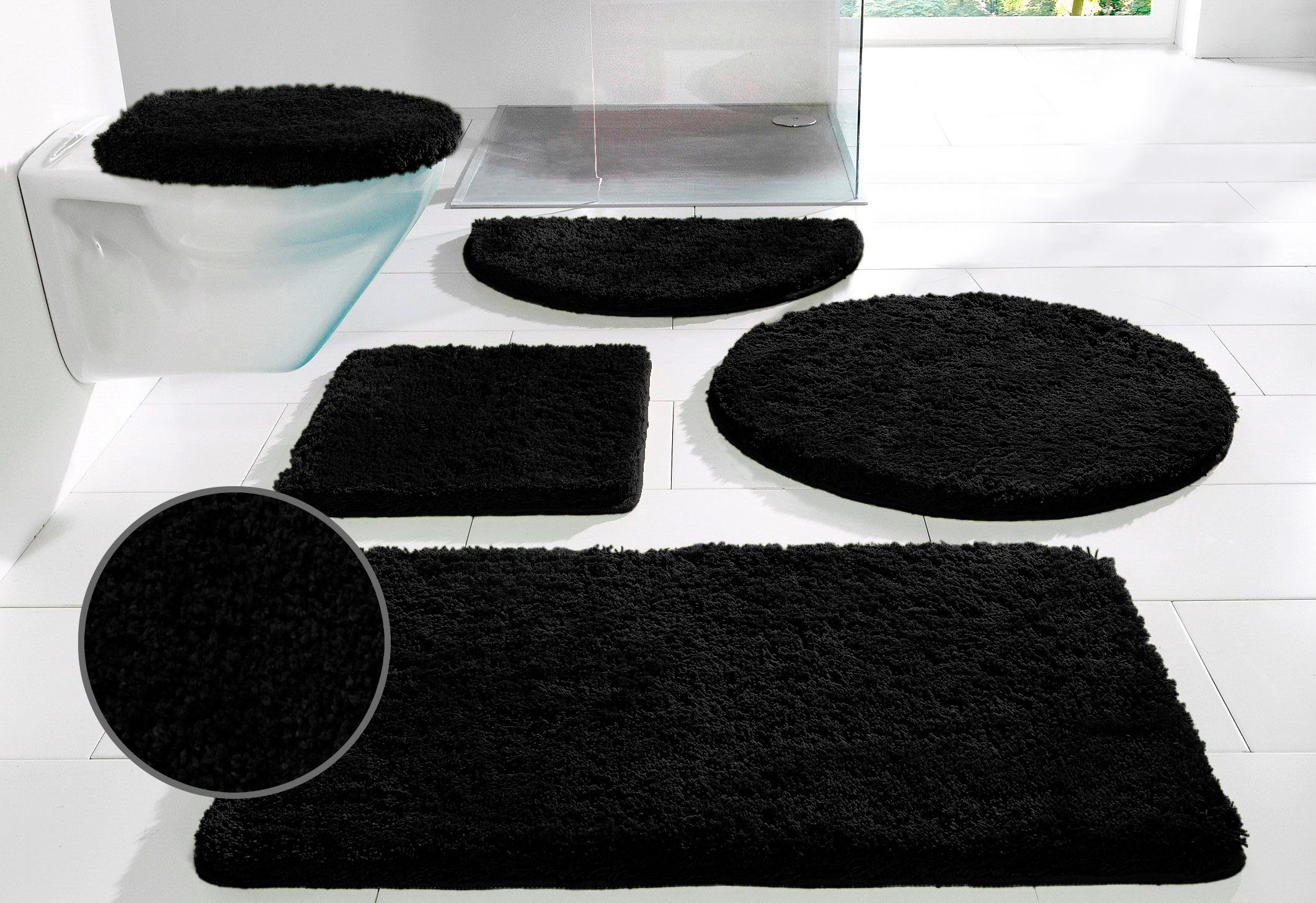 Badematte Sanremo, Badvorleger, Badezimmer Teppich, sehr weich