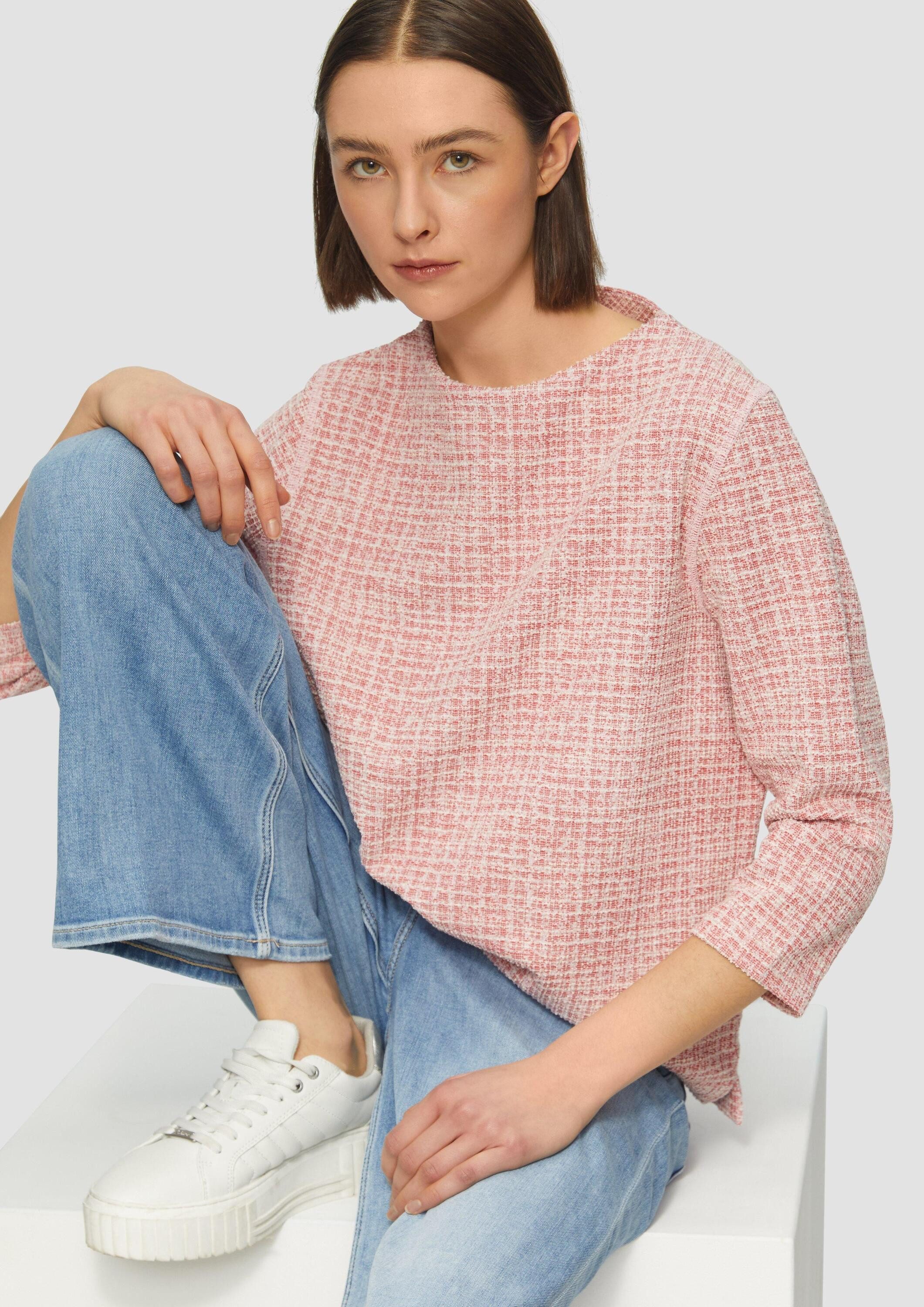 s.Oliver 3/4 Arm-Pullover Sweatshirt (1-tlg) günstig online kaufen