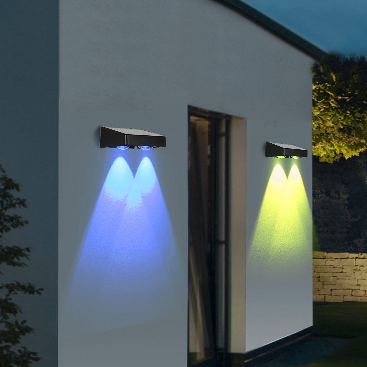 oyajia LED Solarleuchte 2 Stück LED günstig online kaufen