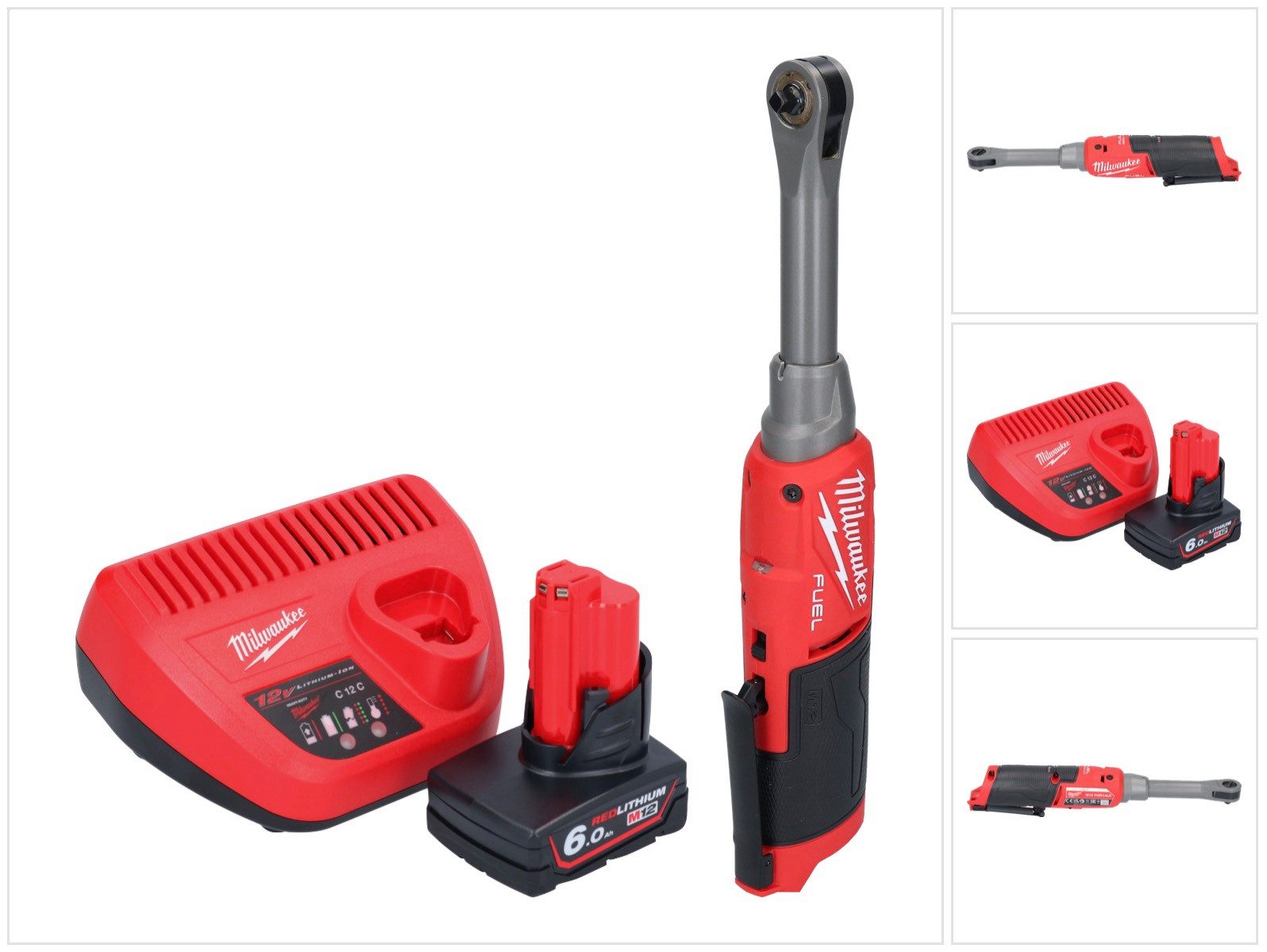 Milwaukee Umschaltknarre M12 FHIR14LR-601 Akku Hochgeschwindigkeits Ratsche 12 V 47 Nm 1/4"