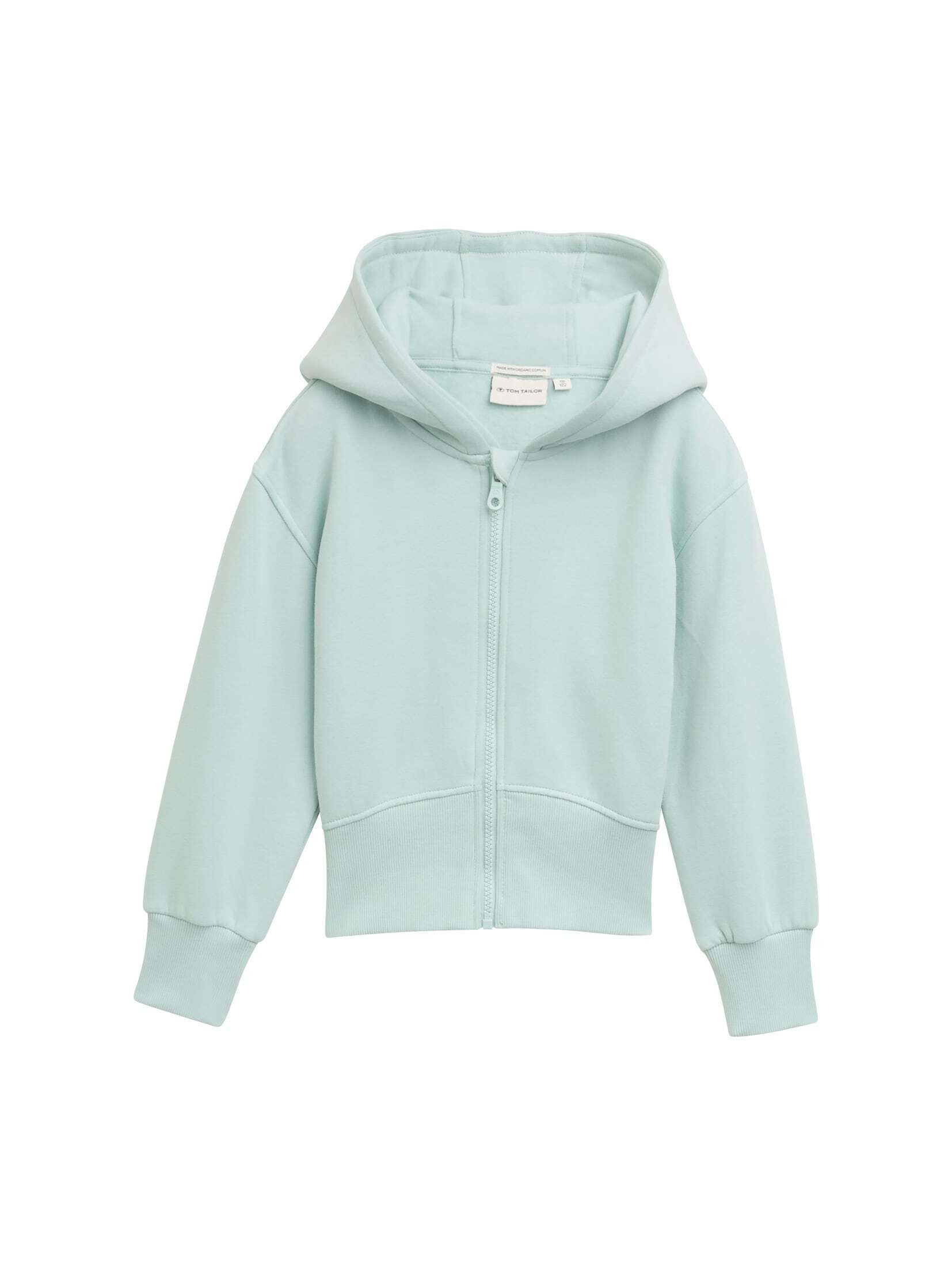 TOM TAILOR Sweatjacke Sweatjacke mit Bio-Baumwolle