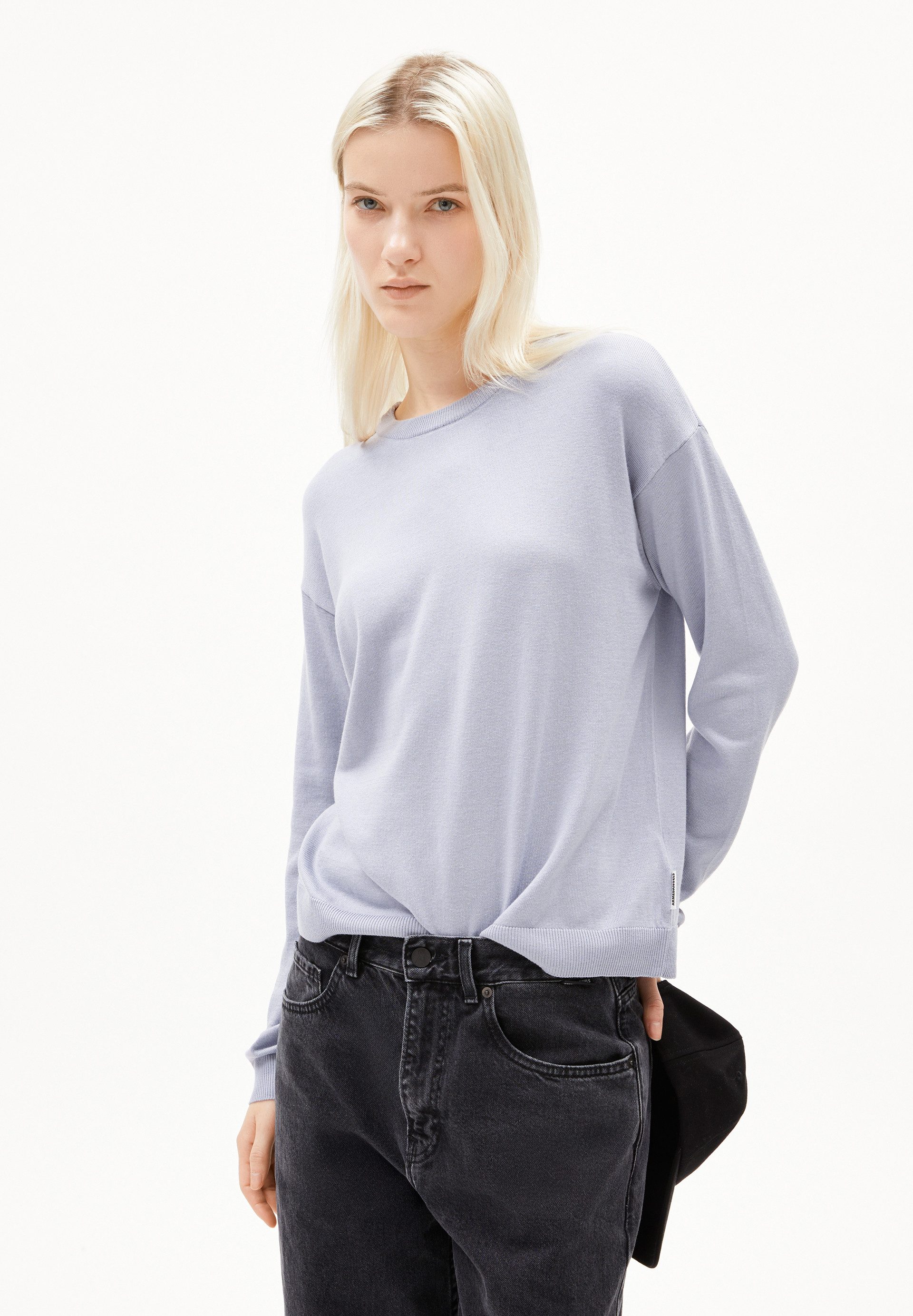 Armedangels В'язані светри LARUNAA Пуловери aus Bio-Baumwoll Mix Loose Fit (Loose Fit) Rundhalsausschnitt