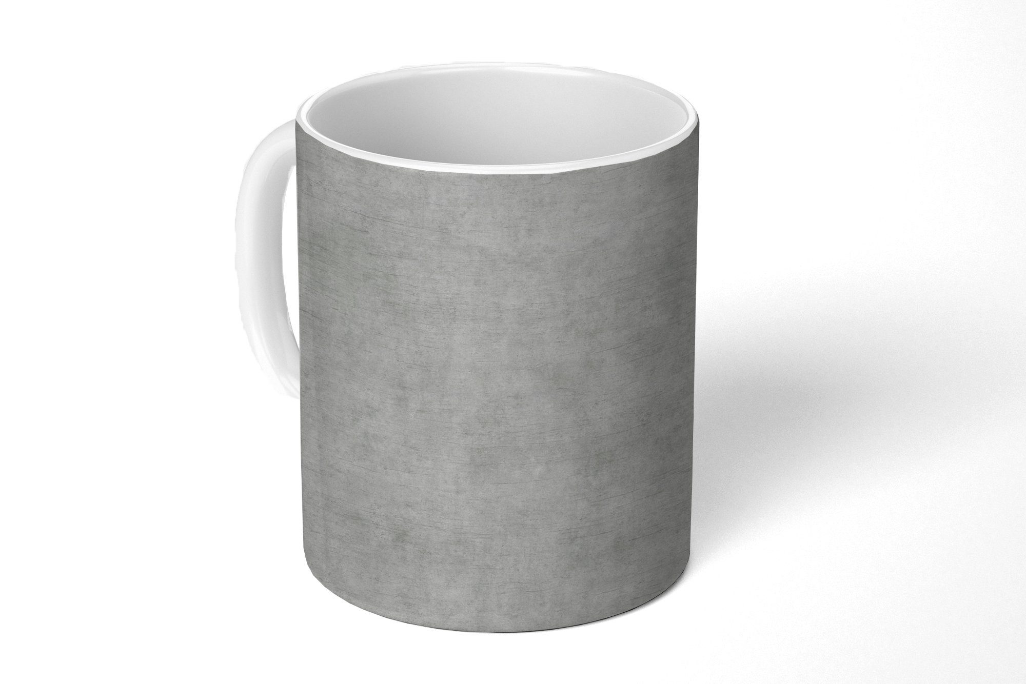 MuchoWow Tasse Beton - Grau - Industriell - Muster, Keramik, Kaffeetassen, Teetasse, Becher, Teetasse, Geschenk