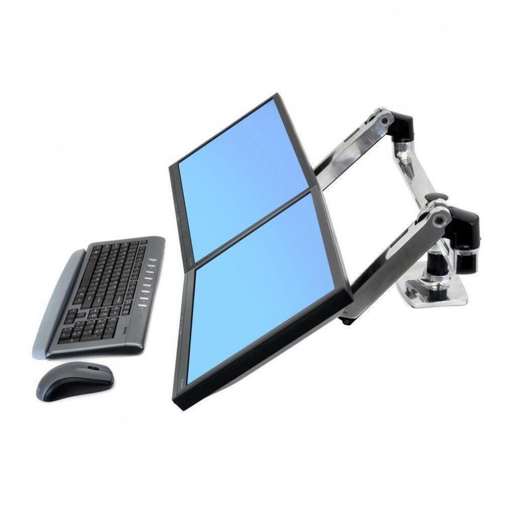 Ergotron Büromöbel-Set Ergotron LX Dual Monitor Arm für ergonomisches Arbeiten.