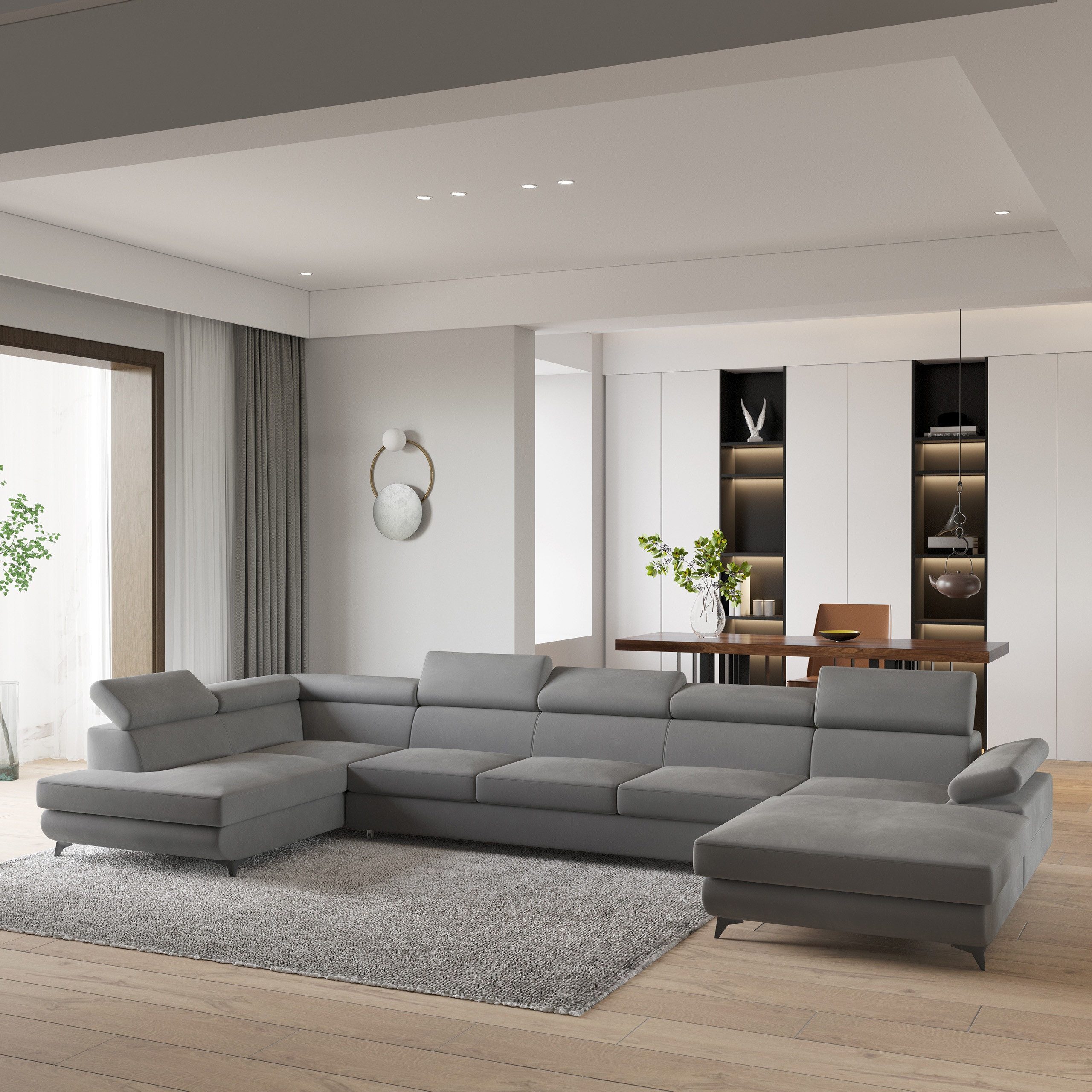 Masseno Ecksofa MONTIVA mit Schlaffunktion U-Form, günstig online kaufen