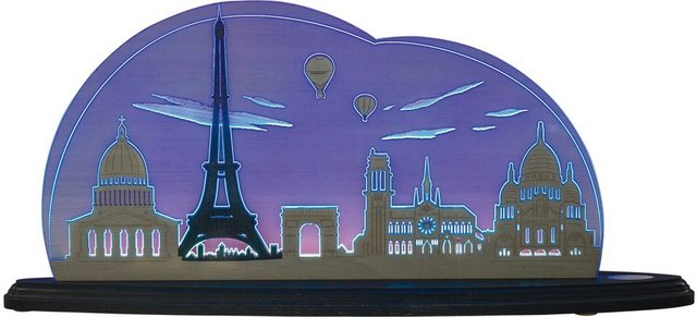Weigla LED Dekolicht »Ich liebe Paris«, beidseitiges Motiv/ Motiv Paris Frankreich/ Erzgebirge garantiert LED wechselbar-Otto