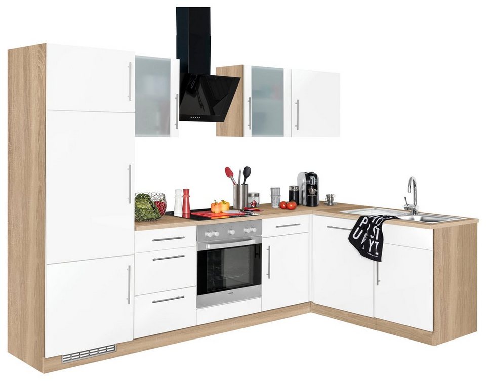 wiho Küchen Winkelküche Cali, ohne E-Geräte, Stellbreite 280 x 170 cm