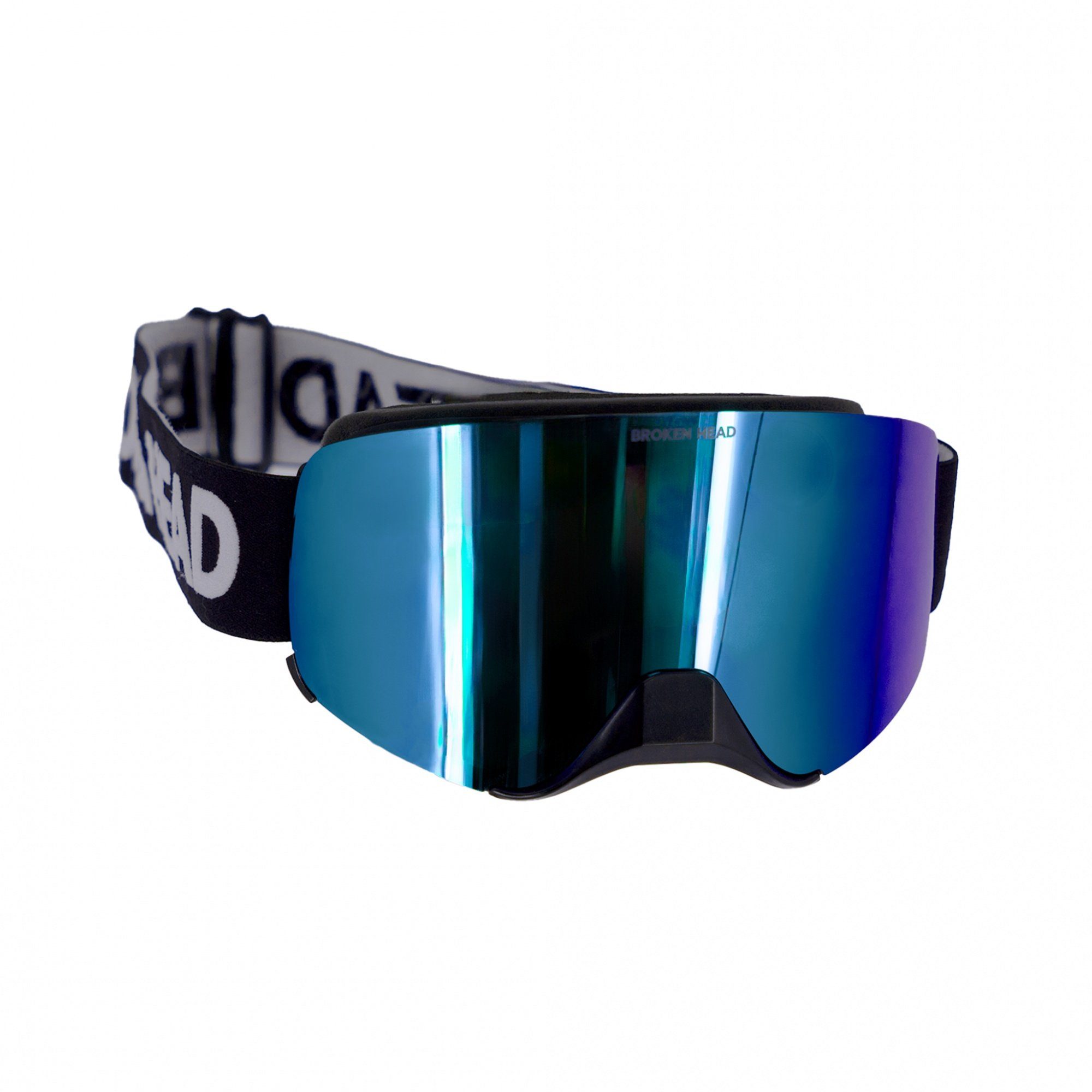 Magnetische MX-Struggler Broken Blau, Gläser Head Motorradbrille