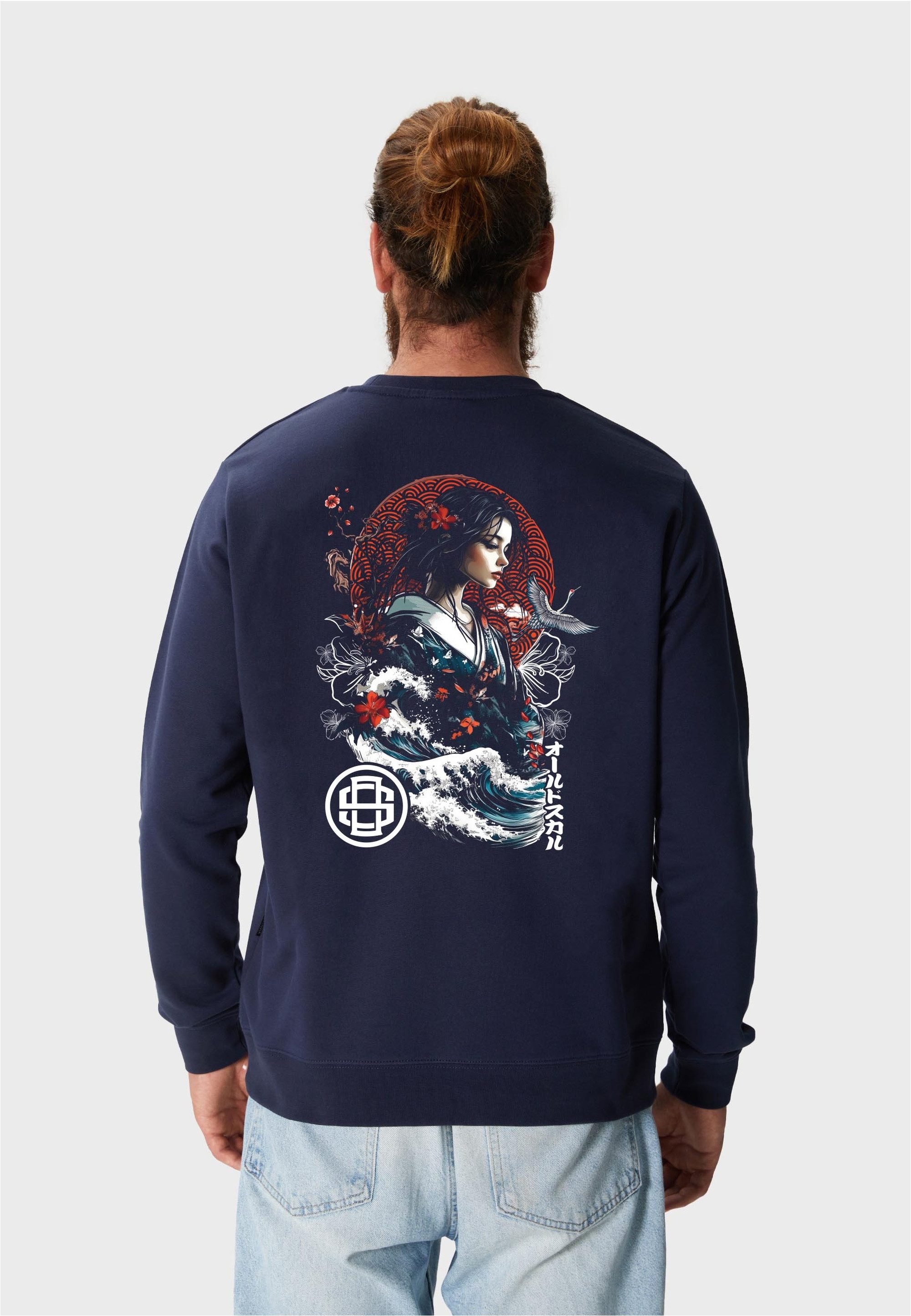 Sweatshirt Asian Blossom Queen Logo Graphic