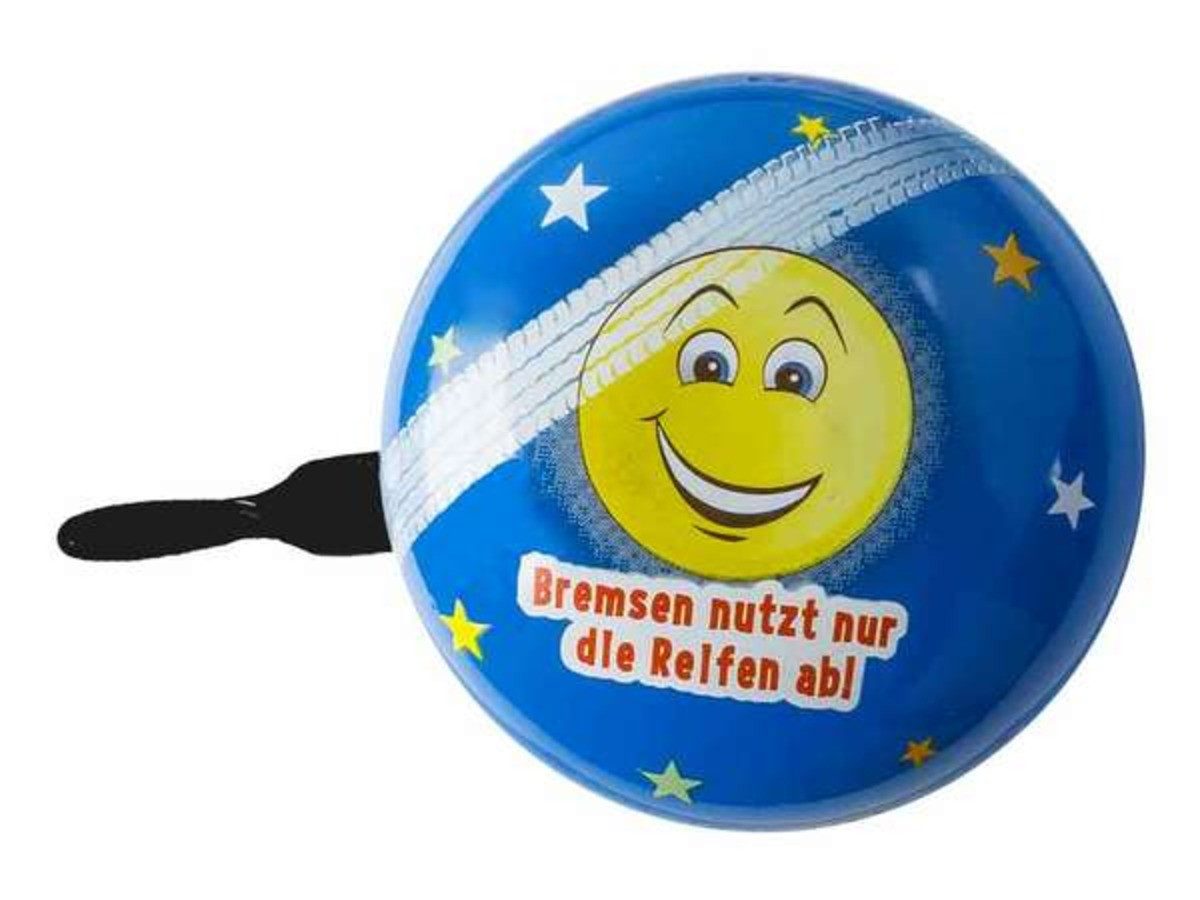 Fahrradklingel beBell Mini Ding Dong „EMOJI BLAU“, Ø 60mm