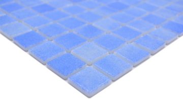Mosani Mosaikfliesen Mosaikfliese Poolmosaik Schwimmbadmosaik blau antislip