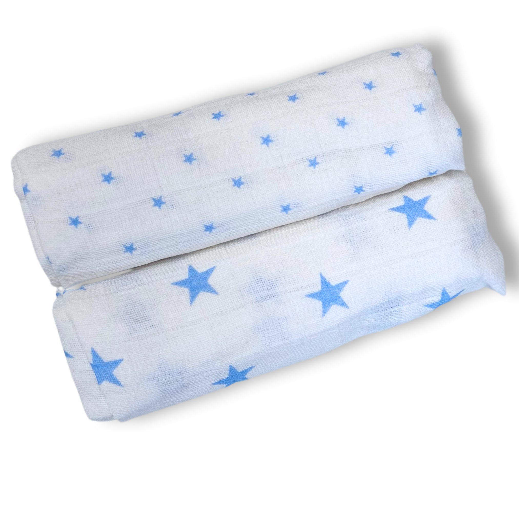 Babymajawelt Stoffwindeln Stilltuch Set "Stars" XXL, Mulltücher 120x120cm, 2er Pack (Packung, 2-St., Starter Set), Made in Europe, Sterne, besonders hautfreundlich und atmungsaktiv
