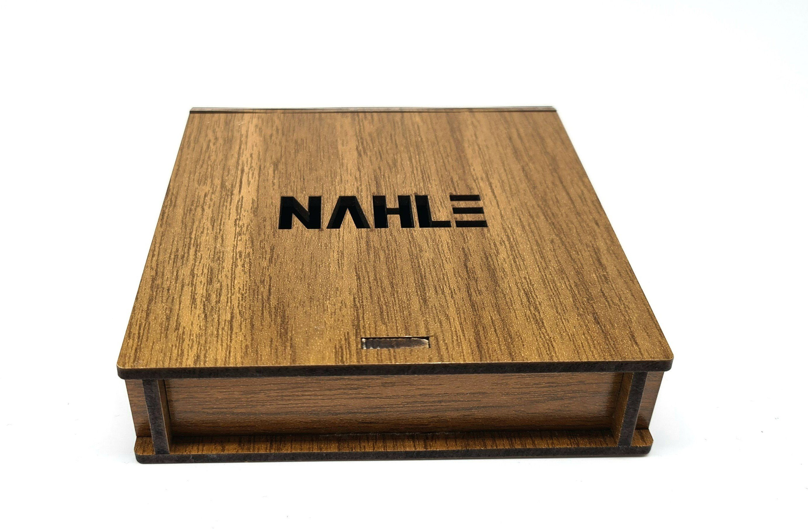 NAHLE leather bracelet men's leather bracelet with onyx beads (including jewelry box), made of leather, with magnetic clasp for a secure closure
