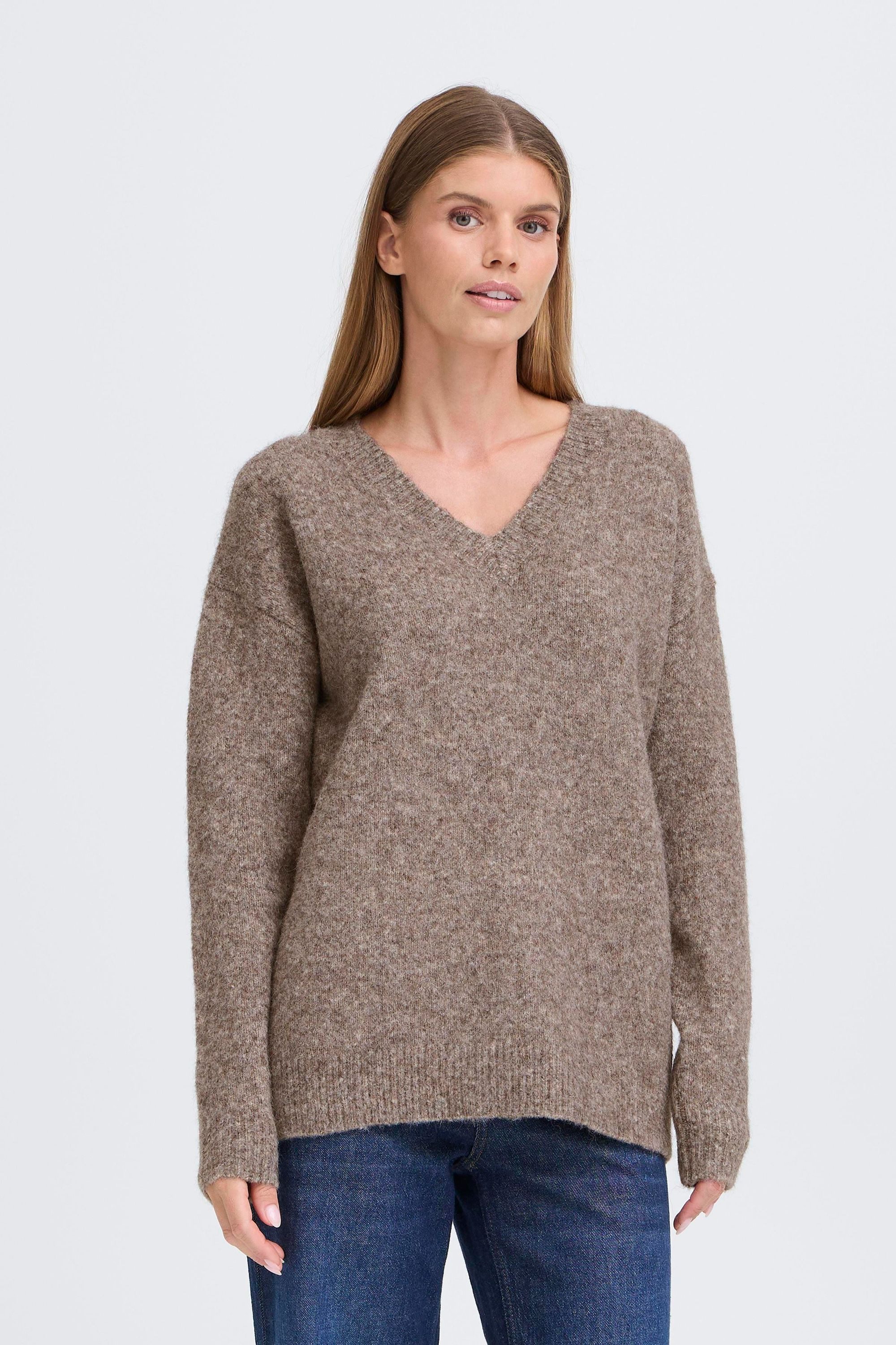 OXMO V-Ausschnitt-Pullover OXISELMA Kuscheliger Pullover günstig online kaufen