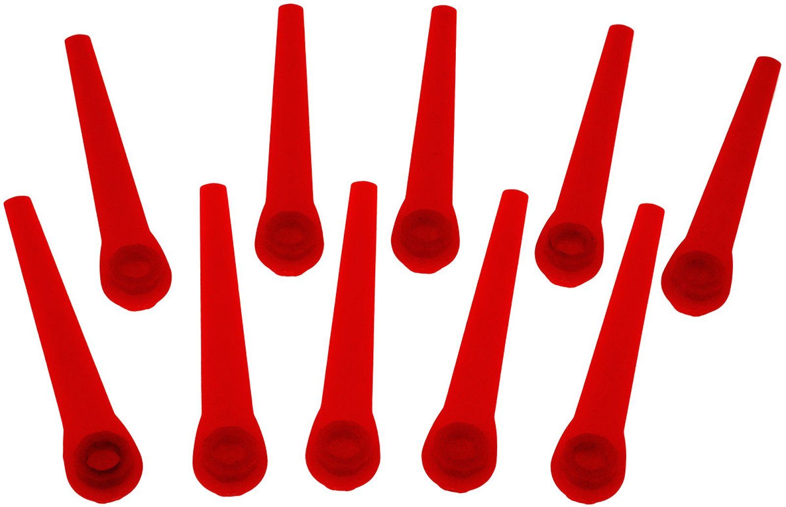 Powery Rasenmähermesser 10x Ersatz-Messer für Rasentrimmer Gardena 8840