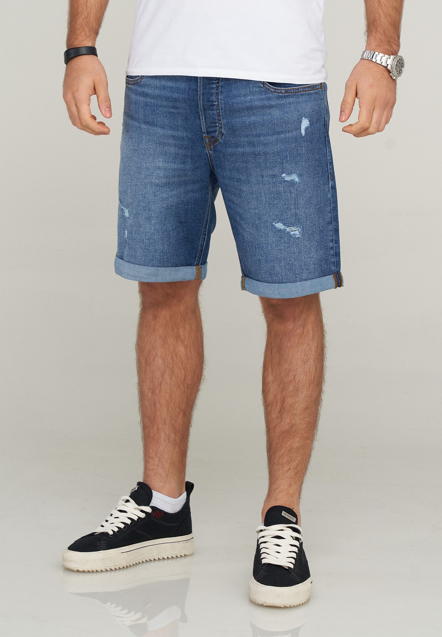 Jack & Jones Jeansshorts JJIRICK JJIINFINITY günstig online kaufen