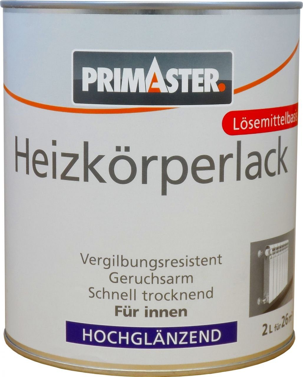 Lack Primaster Heizkörperlack 2 L weiß hochglänzend