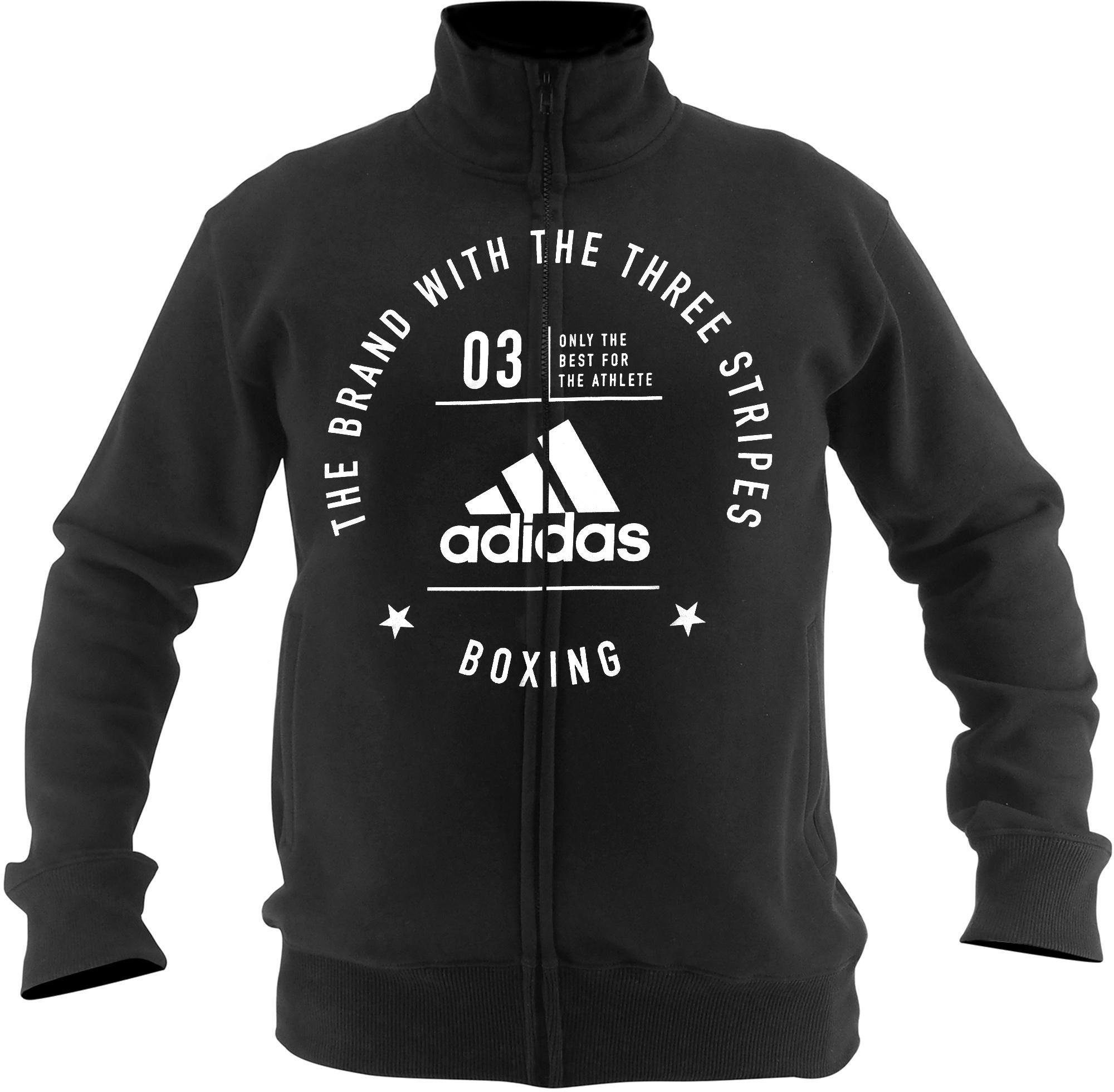 Jacket Community “Boxing” Sweatjacke adidas schwarz-weiß Performance