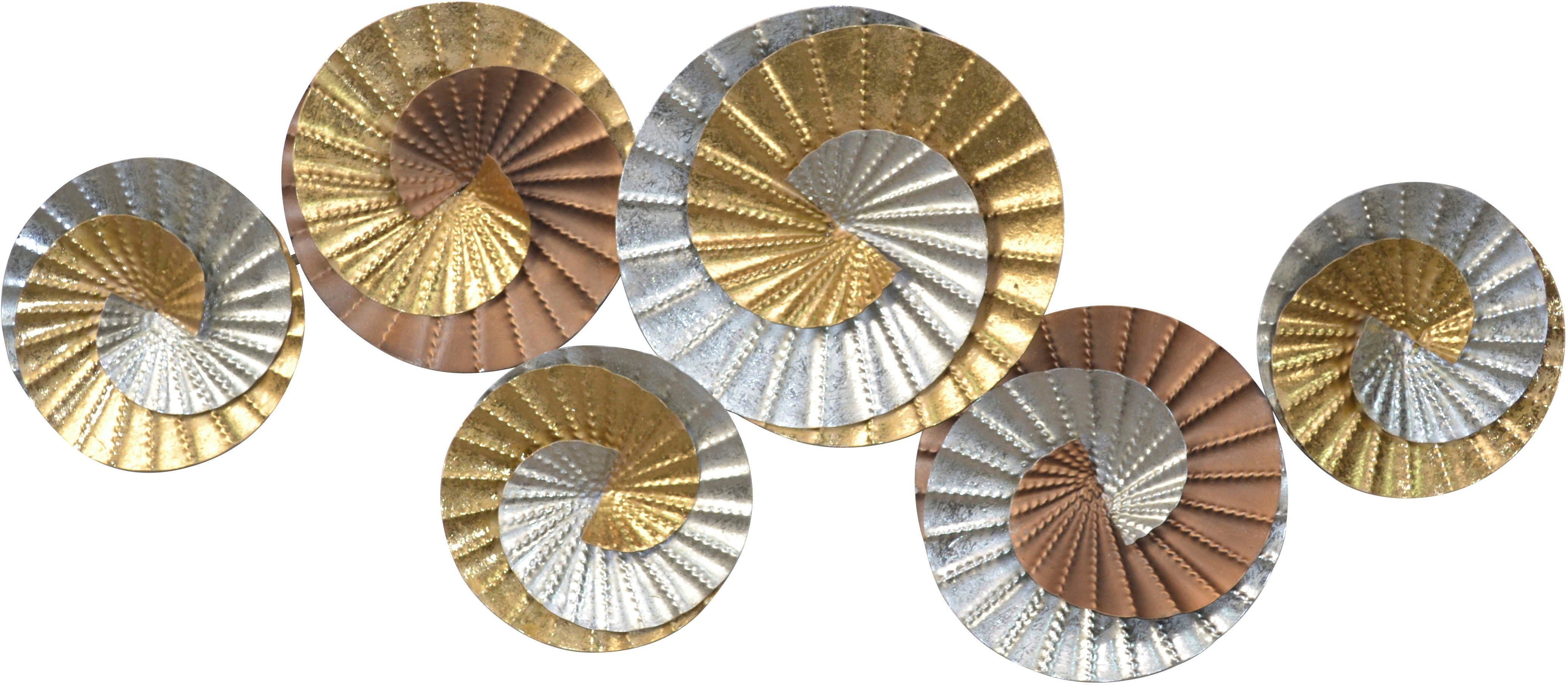 HOFMANN LIVING AND MORE Wanddekoobjekt Wanddekoration (1 St), aus Metall, m günstig online kaufen