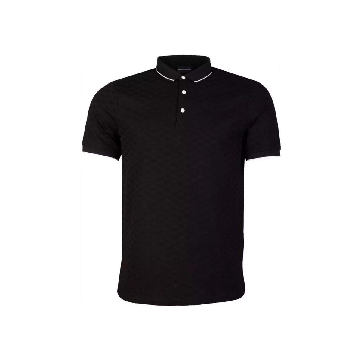 fit schwarz Giorgio (1-tlg) regular Poloshirt Armani