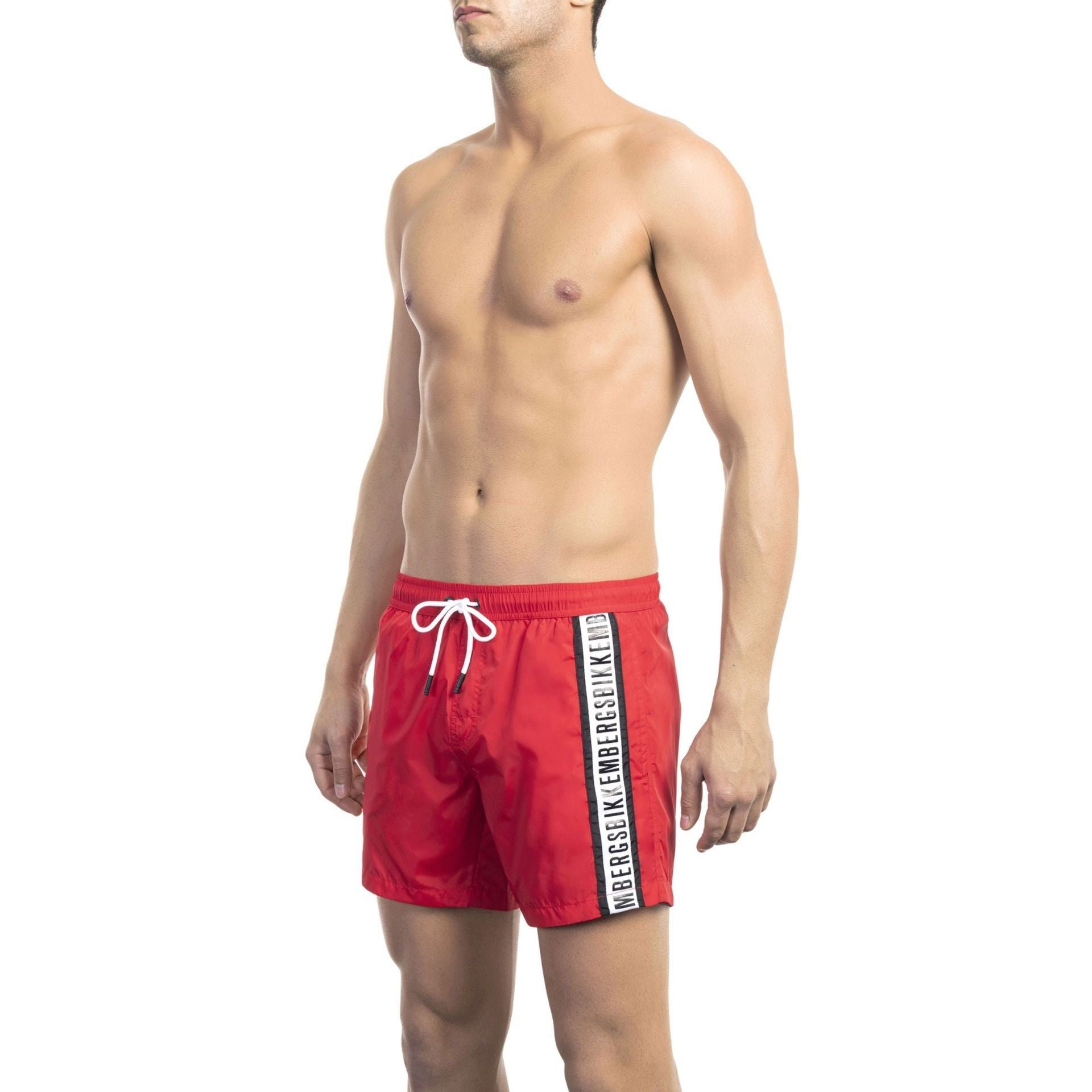 Bikkembergs Boxer-Badehose Bikkembergs Beachwear, Herren Sommerurlaub deinen Boxershorts, für Rot Must-Have
