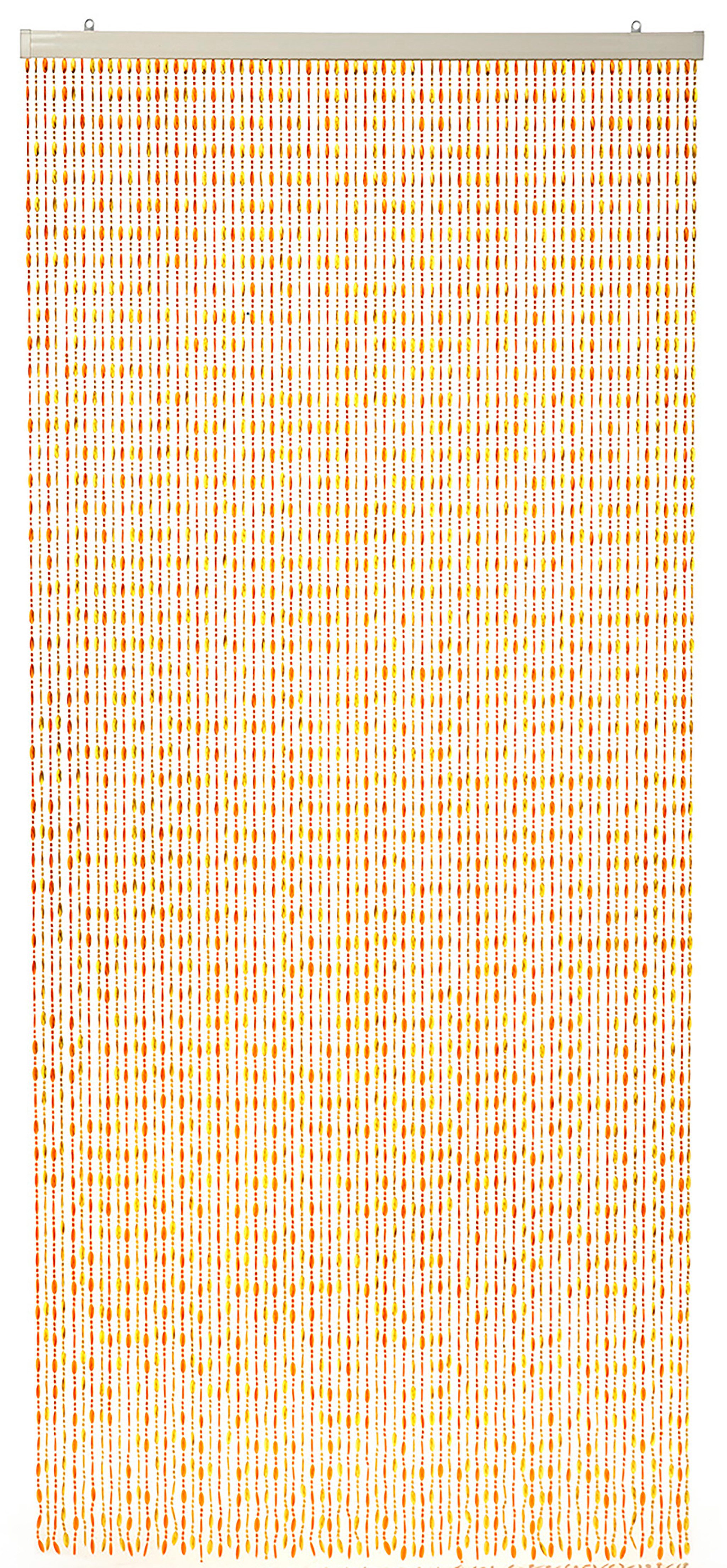 Kobolo Türvorhang Dekovorhang ORANGE Kunststoff orange und gelb (1 St), Öse günstig online kaufen