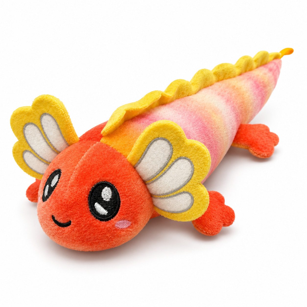 Jafri Toys Kuscheltier Axolotl Kuscheltier Echse Molch Figur Plüsch XL 25 cm Püsch orange neu (Set, 1-St., Geschenk-Set), Weiches Plüsch Plüschtier Figur Wassertier Geschenke für Kinder