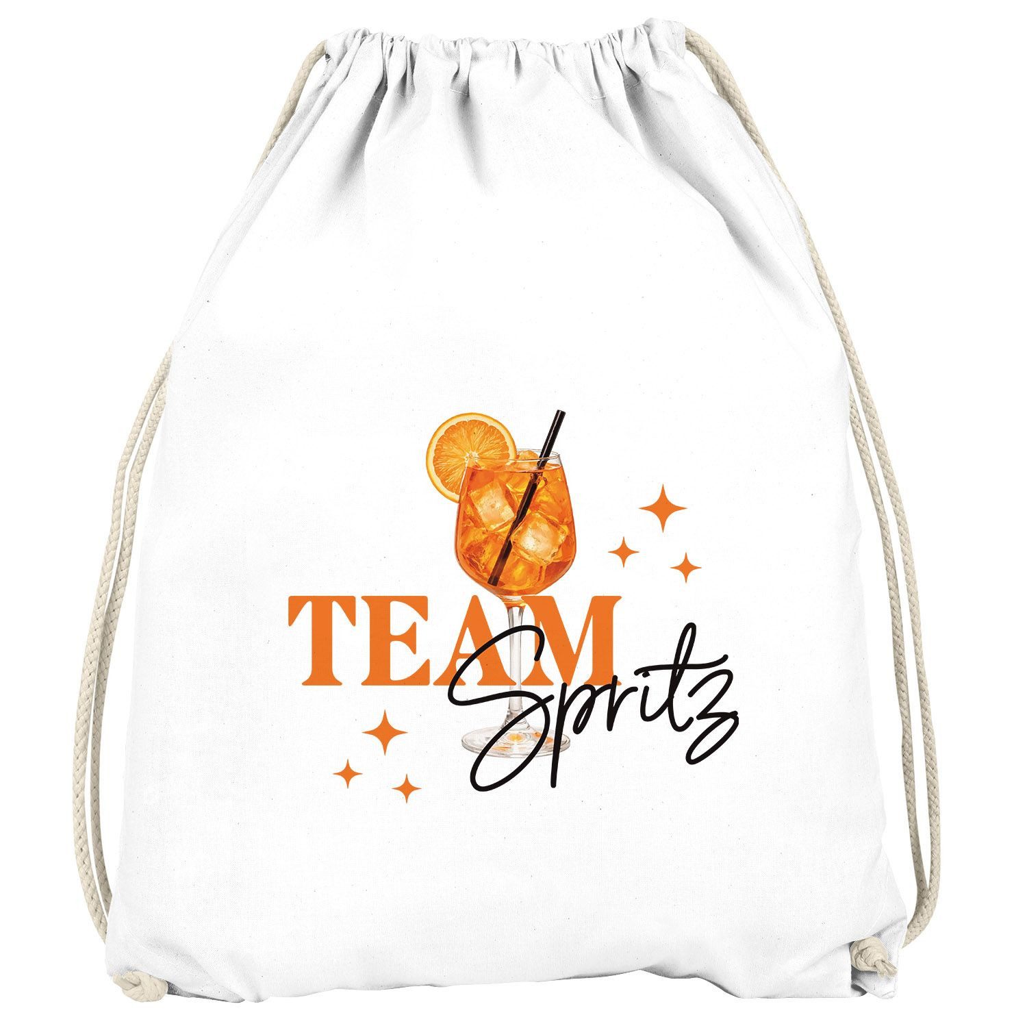 MoonWorks Turnbeutel Turnbeutel Spruch Lustig - Team Spritz - Gruppenoutfit Gadget