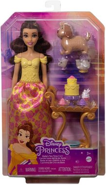 Mattel® Anziehpuppe Disney Prinzessin, Belles Teewagen Spielset, inklusive Puppe