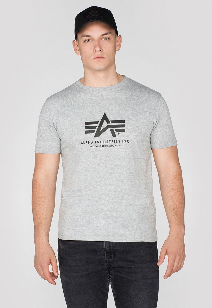 Industries grey heather Alpha Basic T-Shirt T-Shirt