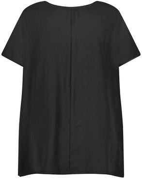 Samoon Kurzarmshirt Blusenshirt mit Chiffon-Layer