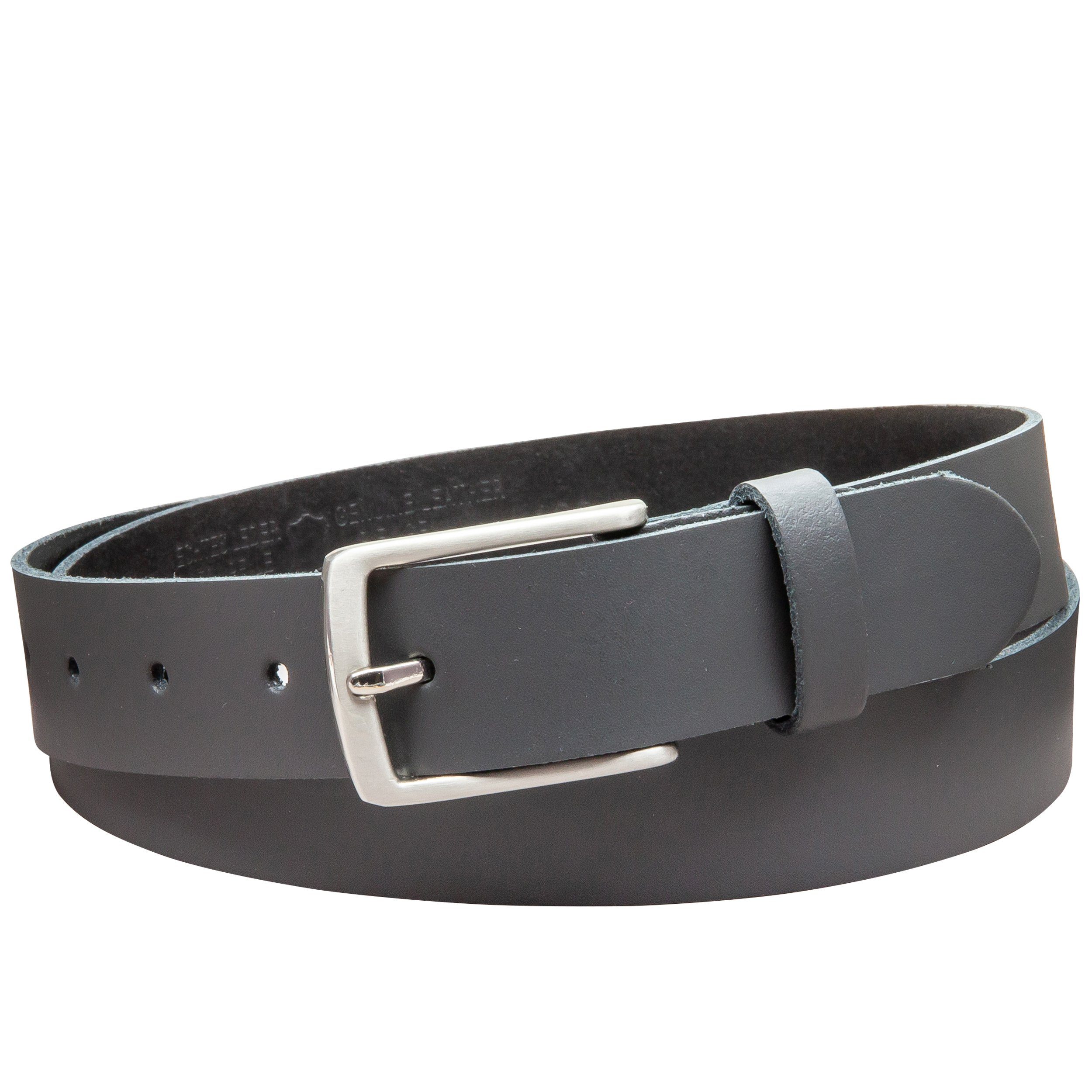 COLOGNEBELT Ledergürtel OM311-SL-Grau MADE IN GERMANY, Grau Kürzbar, 100 % Echtleder, Aus einem Stück, Unisex – Bild 3 von 5