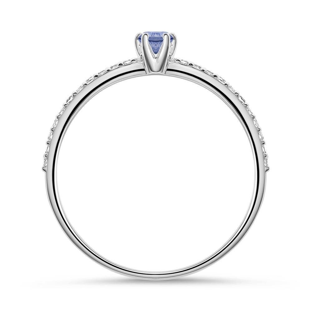 Unique Diamantring Unique Saphirring aus...