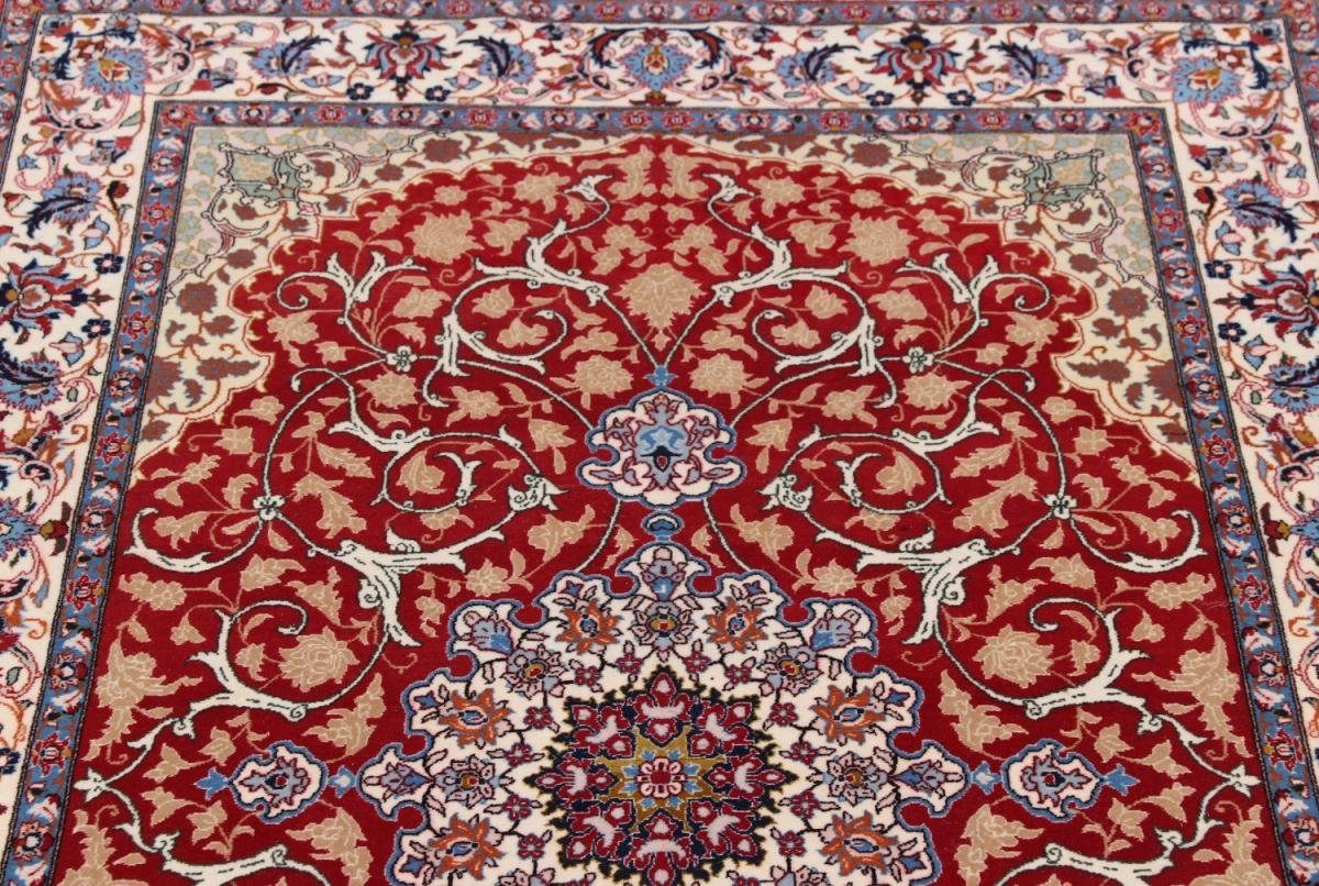 Trading, Seidenkette mm rechteckig, Orientteppich Höhe: 106x168 Handgeknüpfter Isfahan 8 Orientteppich, Nain