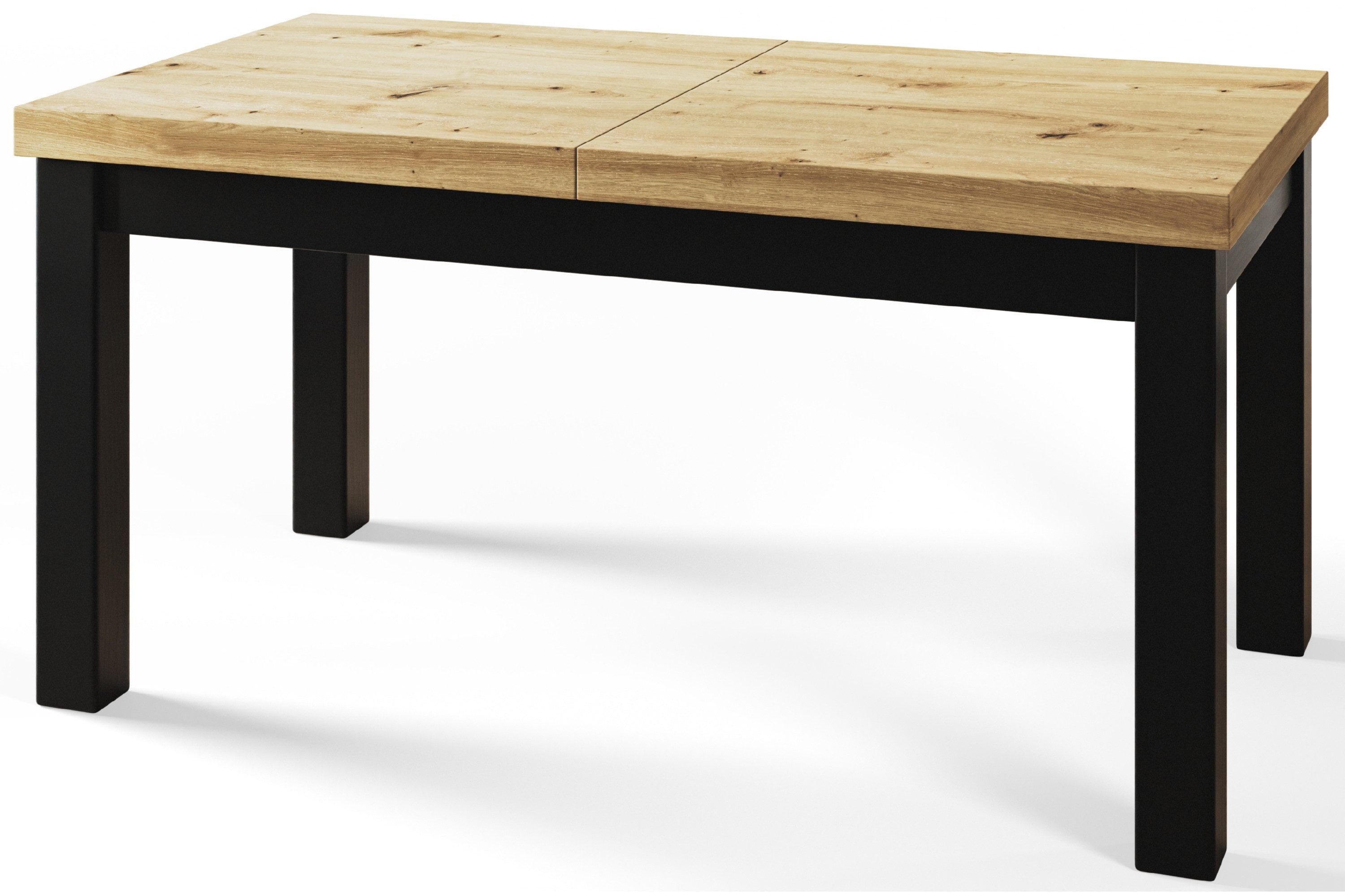 Alpi-Möbel Esstisch Wohnzimmertisch - Ausziehbarer Tisch 120x80, Artisan Eiche, Ausziehbar, 1 x Einsatz 40 cm