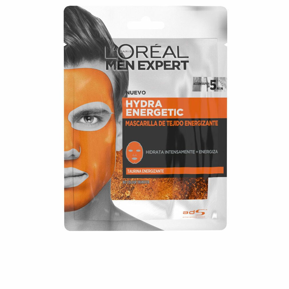 Gesichtsmaske L'ORÉAL PARiS MEN EXPERT Tuchmaske Hydra Energy mit Taurin, 30 g
