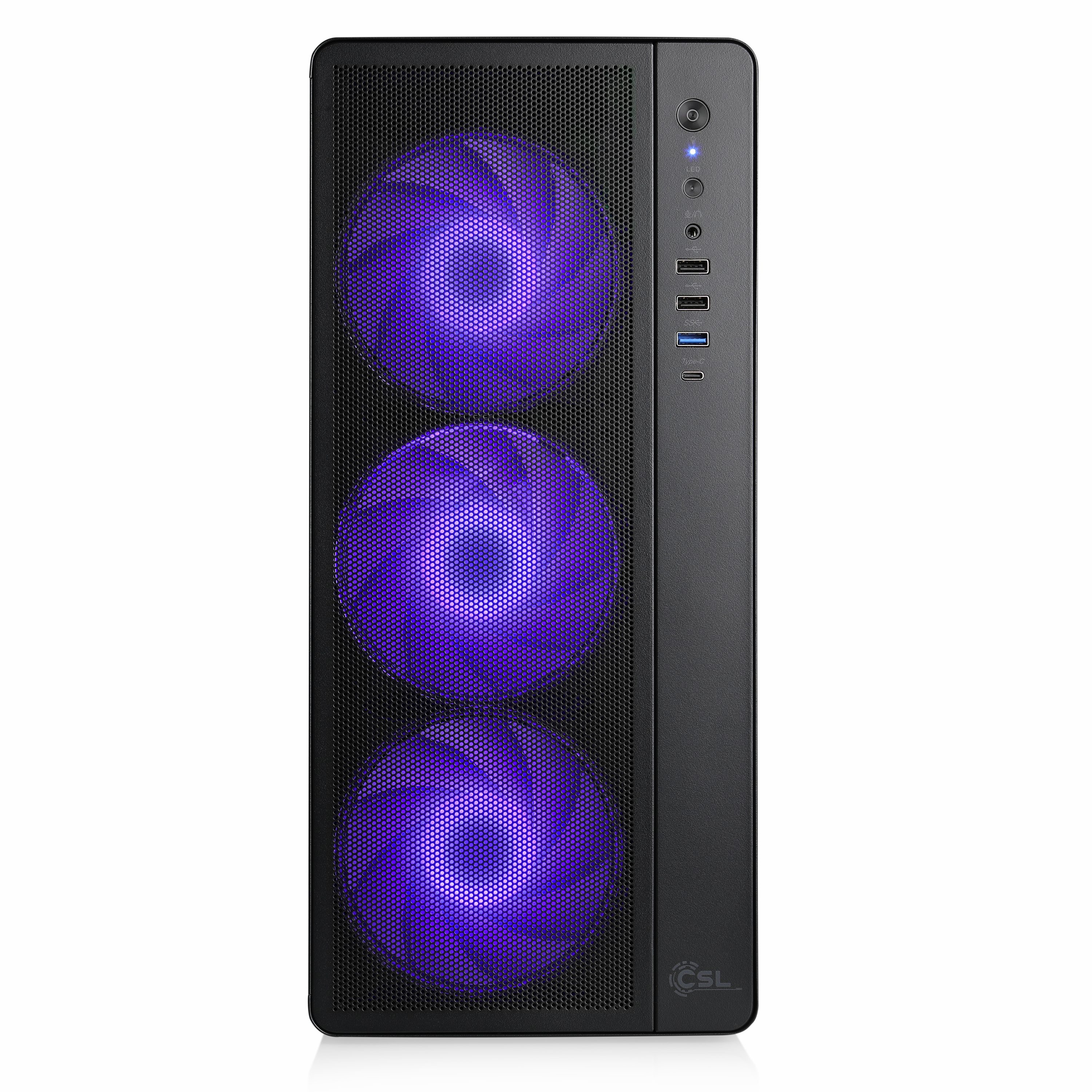 CSL Levitas V29206 PC (AMD Ryzen 3 3200G, 0, 32 GB RAM, 1000 GB SSD, Luftkühlung)