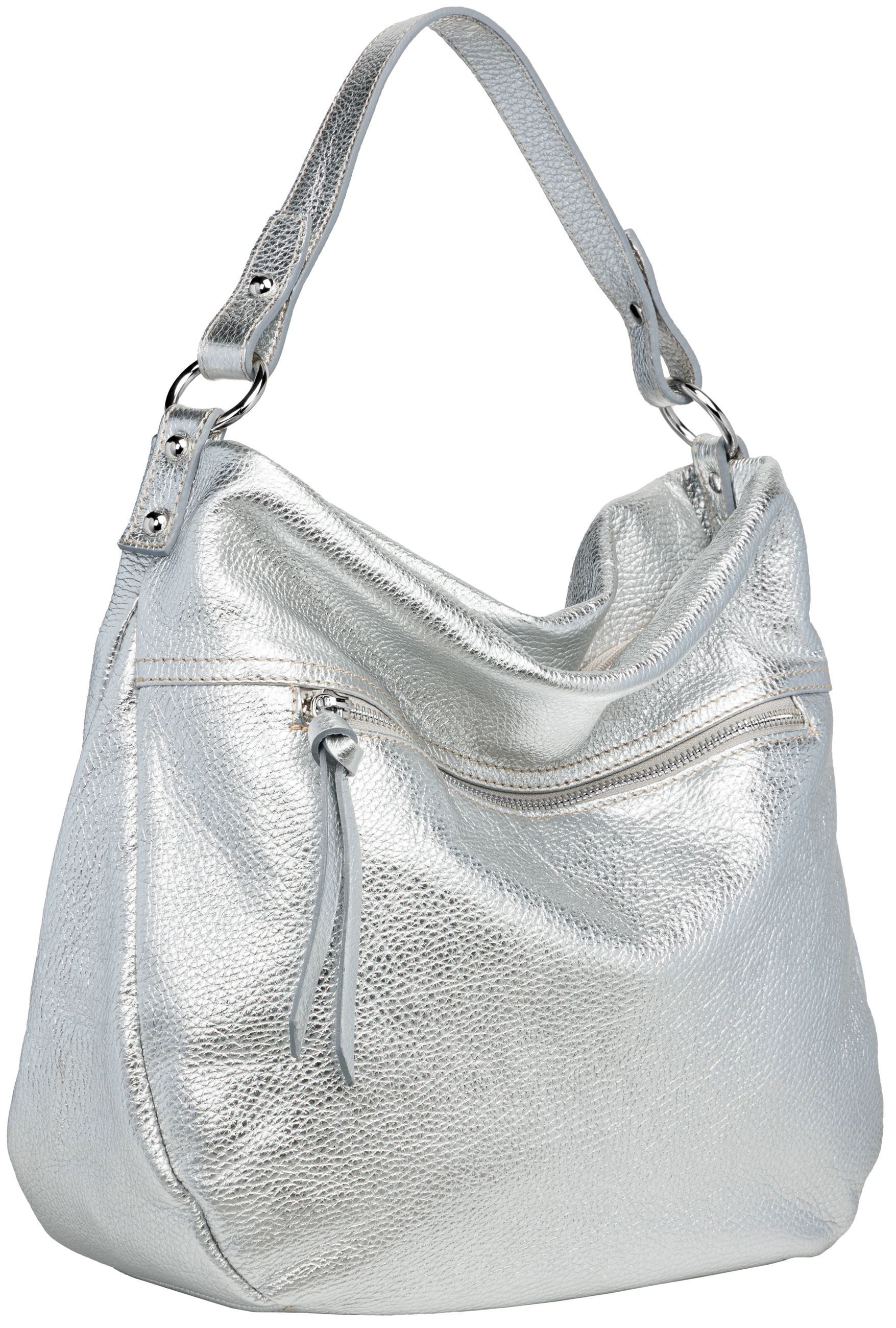 Caspar Schultertasche Damen Leder Schultertasche Mini Shopper - PREMIUM LIN günstig online kaufen