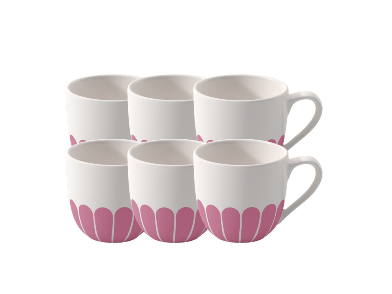 Villeroy & Boch Espressotasse Fleur cassis Espressotasse 0,07l Set6, Premium Porcelain