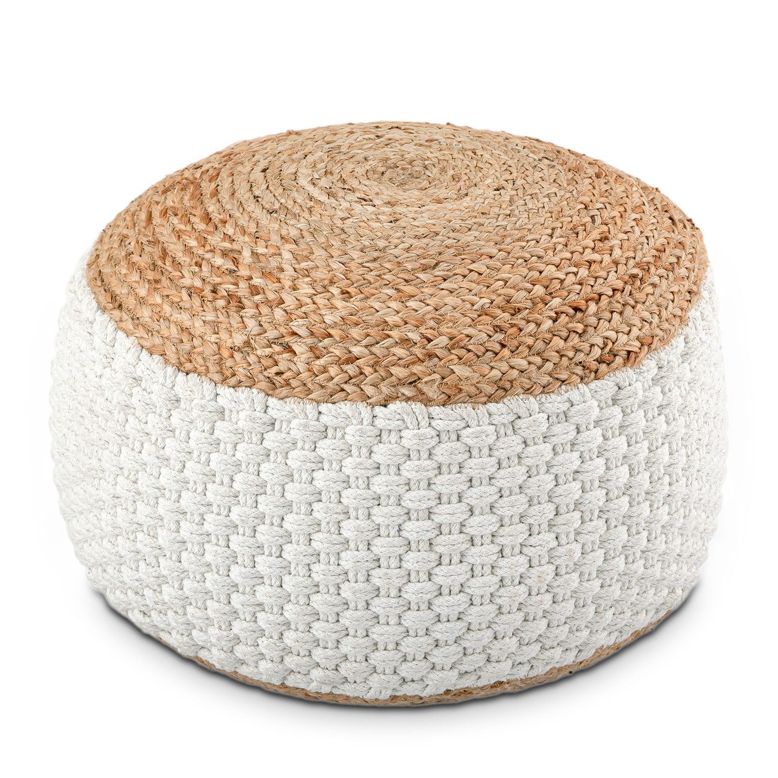 Amagohome Sitzhocker Sitzhocker Sitzpouf Jute Bodenkissen rund quadratisch günstig online kaufen