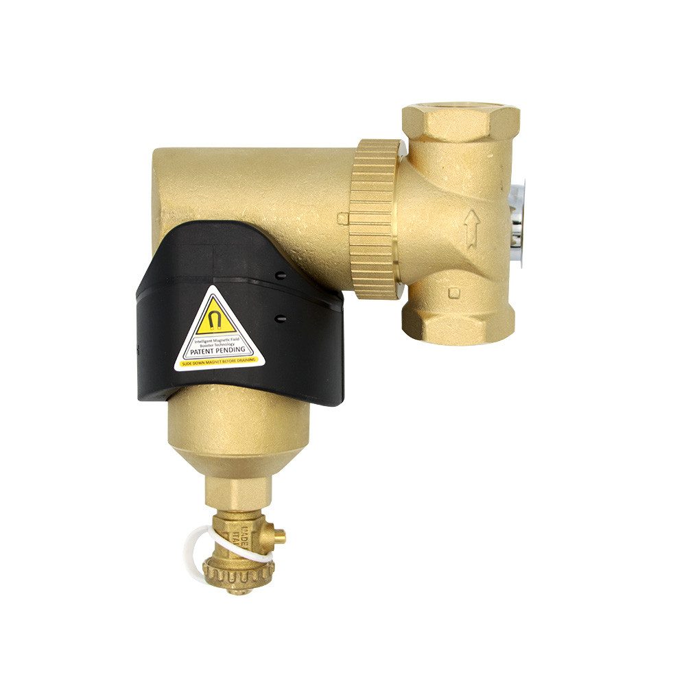 Sanicomfort Heizkörper SpiroTrap MB3 Schlamm‑ & Magnetitabscheider 1" IG mit Magnet