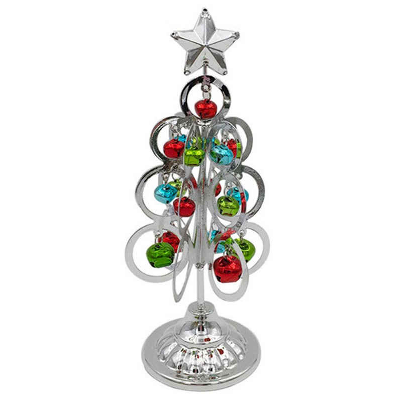 Zeaicos Künstlicher Weihnachtsbaum LED-Tisch-Weihnachtsbaum, spiralförmig, mit klaren Edelsteinen