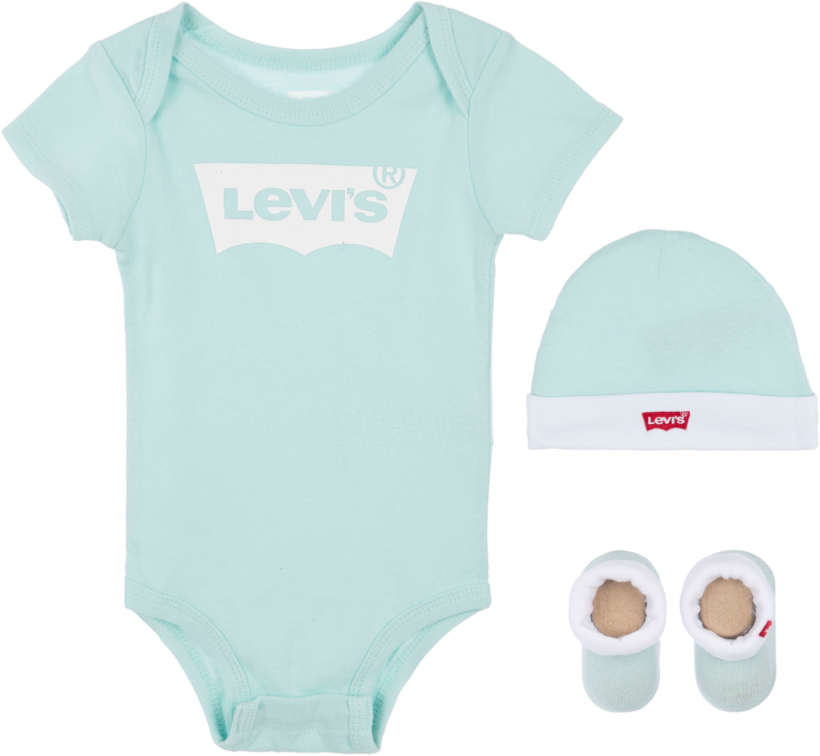 (Set, türkis Body Neugeborenen-Geschenkset 3-tlg) Kids Levi's® UNISEX