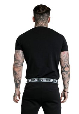 Siksilk T-Shirt SikSilk T-Shirt S/S RAGLAN EXHIBIT GYM TEE SS17226 Black Schwarz