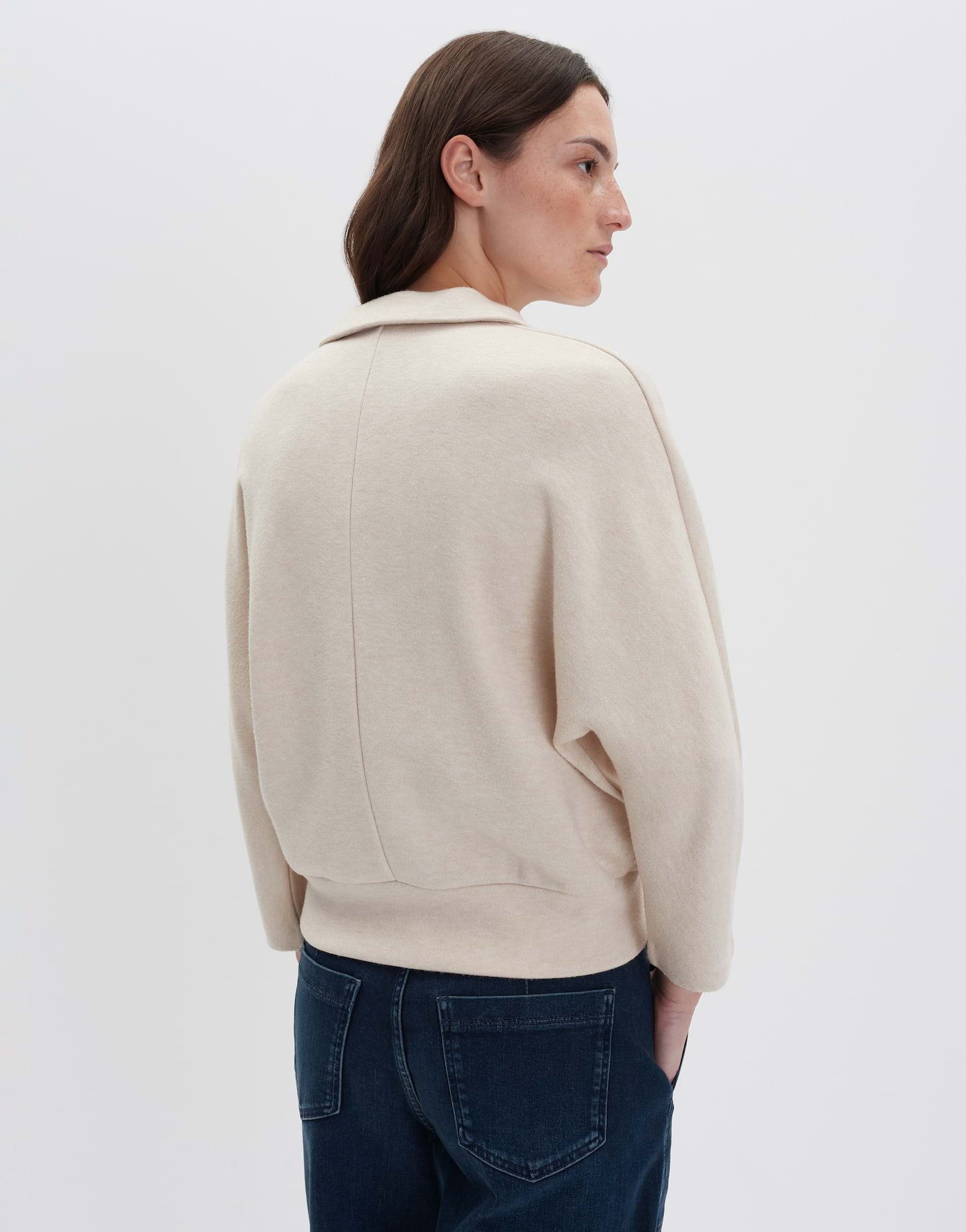 someday Sweatshirt Ulica weite Passform, Batwing Fit, Mélange-Effekt
