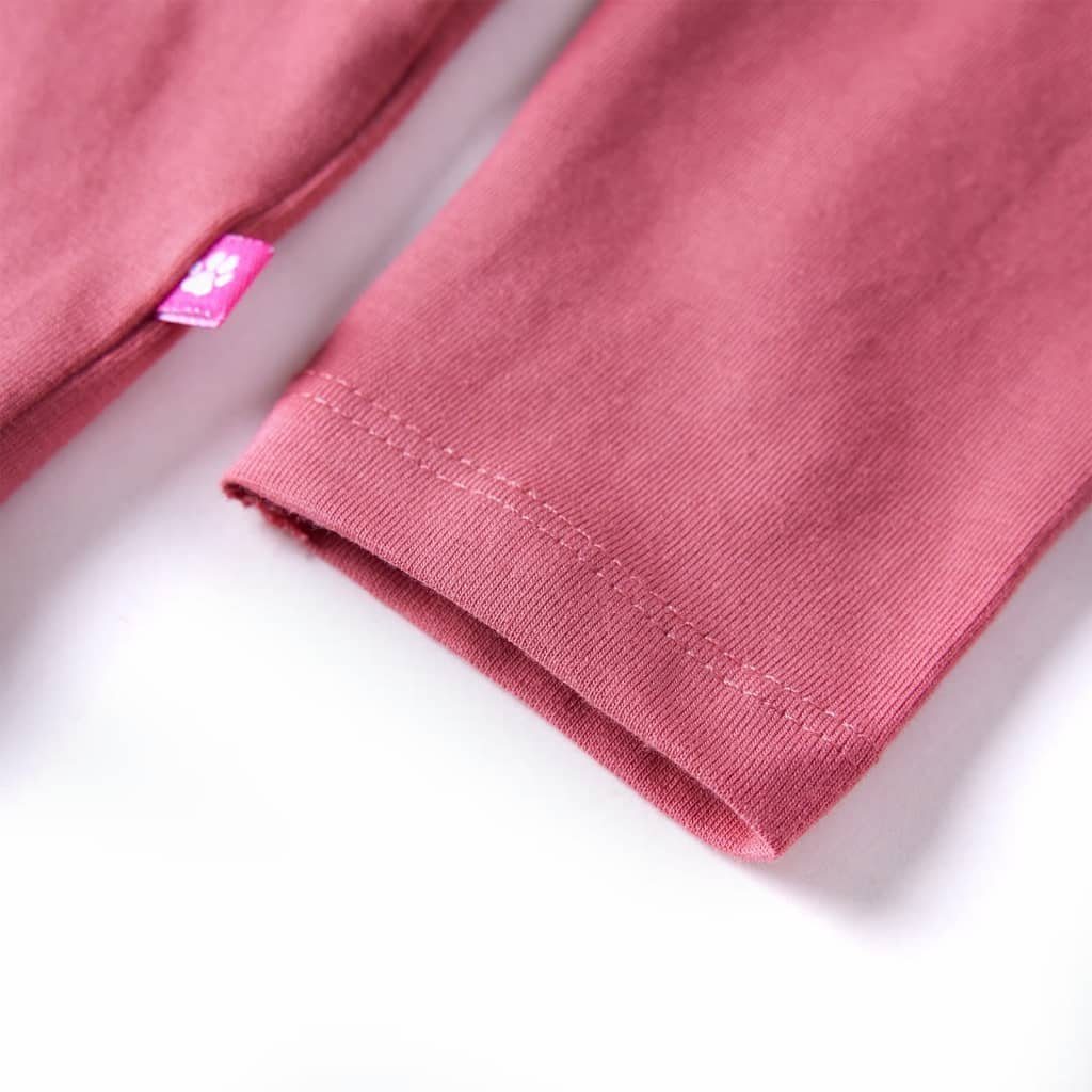 vidaXL Langarmshirt Kinder-Langarmshirt Altrosa 116