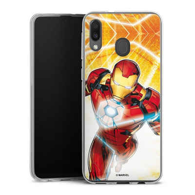 DeinDesign Handyhülle Iron Man on Fire, Samsung Galaxy M20 Silikon Hülle Bumper Case Handy Schutzhülle