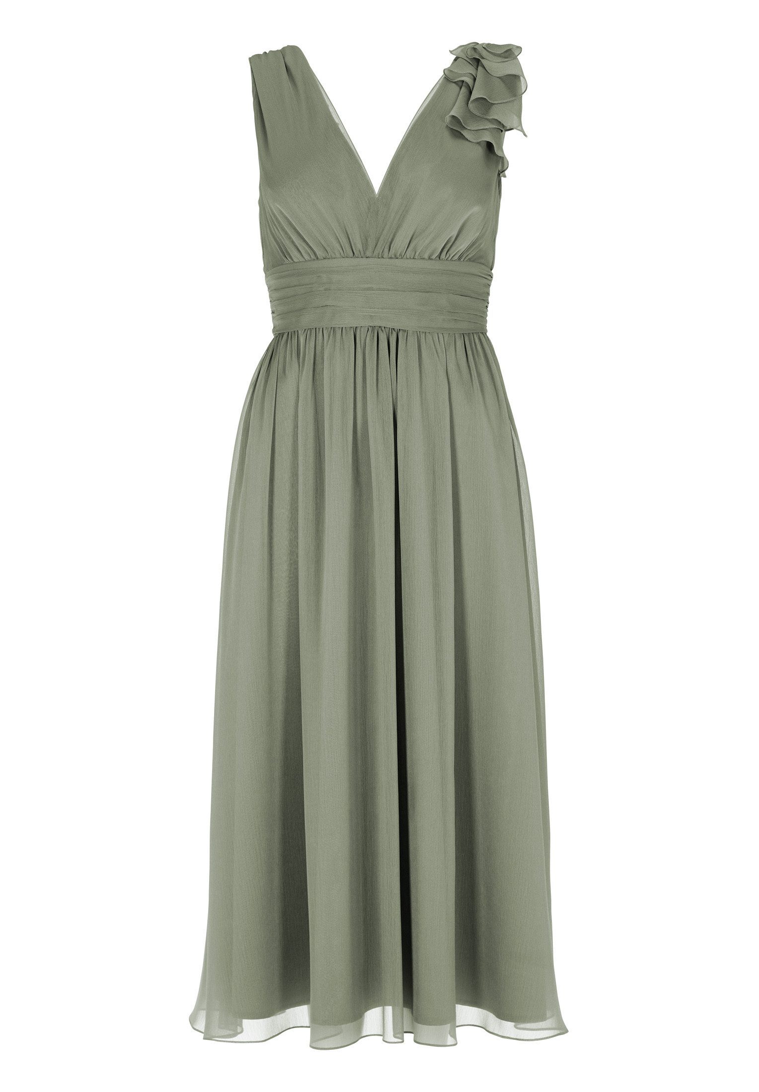 SWING Cocktailkleid - elegantes Partykleid aus Crinkle Chiffon mit Volant D günstig online kaufen