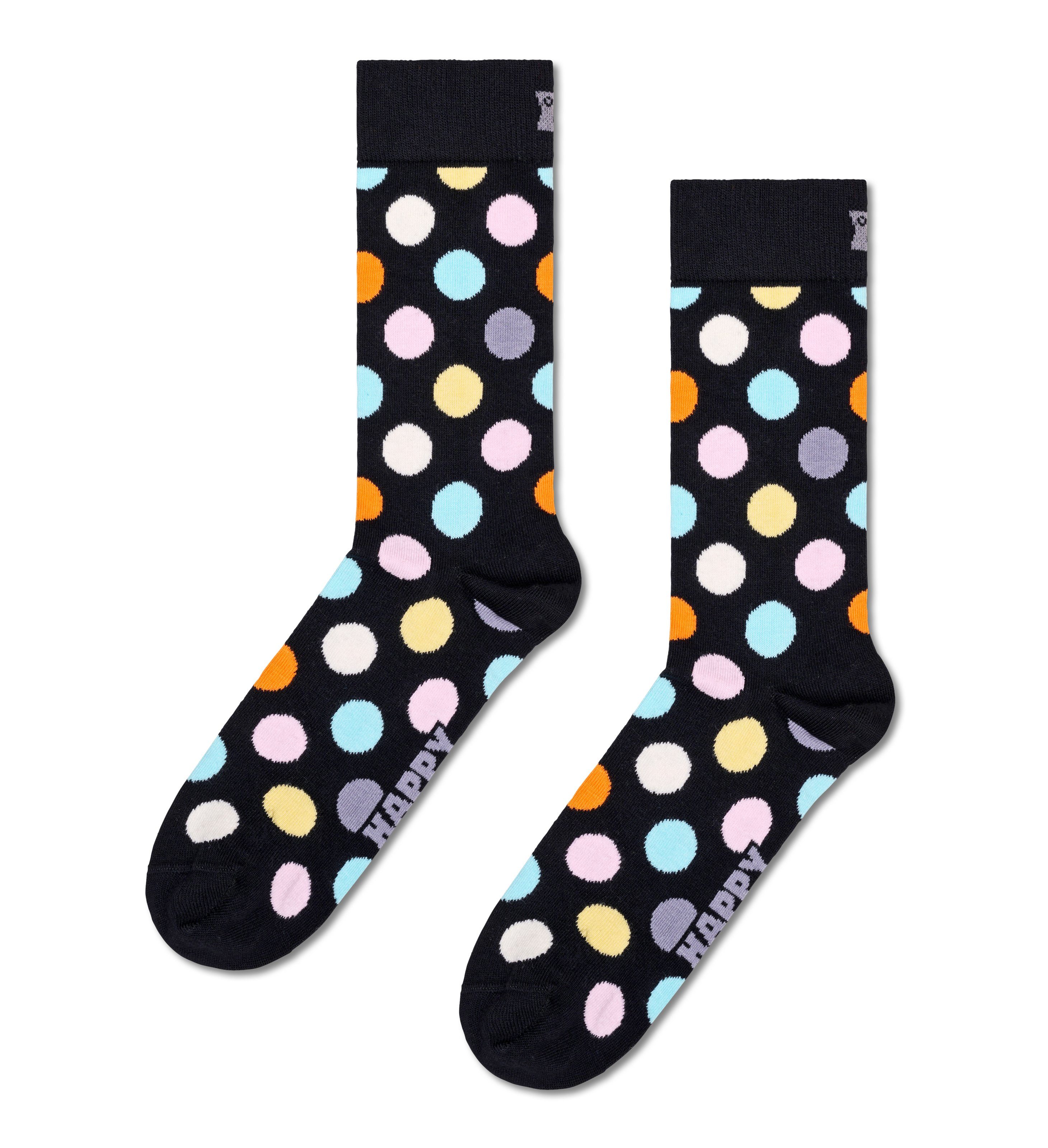 mit Big allover Classic Dot 2-Paar) (Packung, bunt Socken Punkten Socks Happy Socks