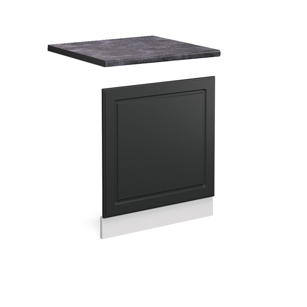 Vicco Frontblende R-Line, Anthrazit Landhaus/Weiß, 60 cm, AP Anthrazit (1 St)